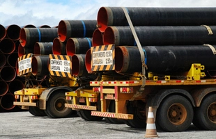 Transport elementów rurociągów, wentylacji