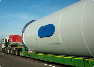Transport elementów elektrowni wiatrowej