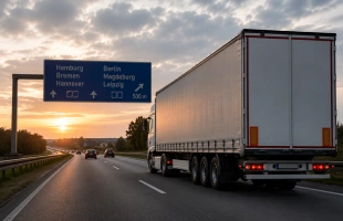 Transport ciężarowy Niemcy miniaturka